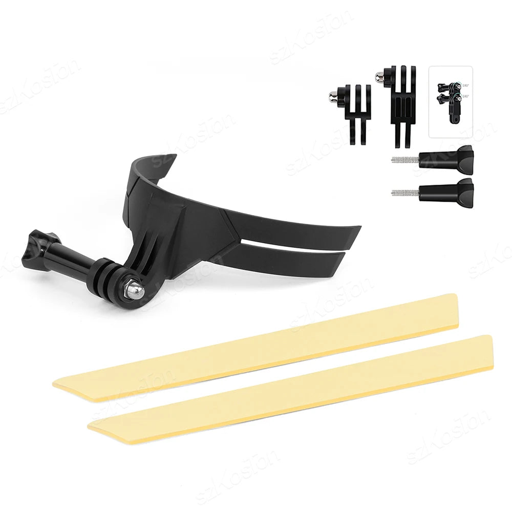 Soporte de barbilla para casco de motocicleta – Montura compatible con GoPro Hero 13/12/11/10/9/8, DJI Action 5/4 e Insta360