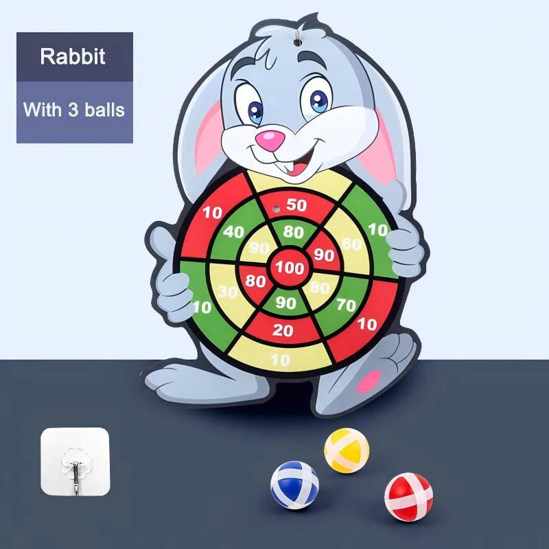 Juego Educativo Dardo Infantil con Pelotas Adhesivas – Tablero Montessori para Niños 3 a 7 Años