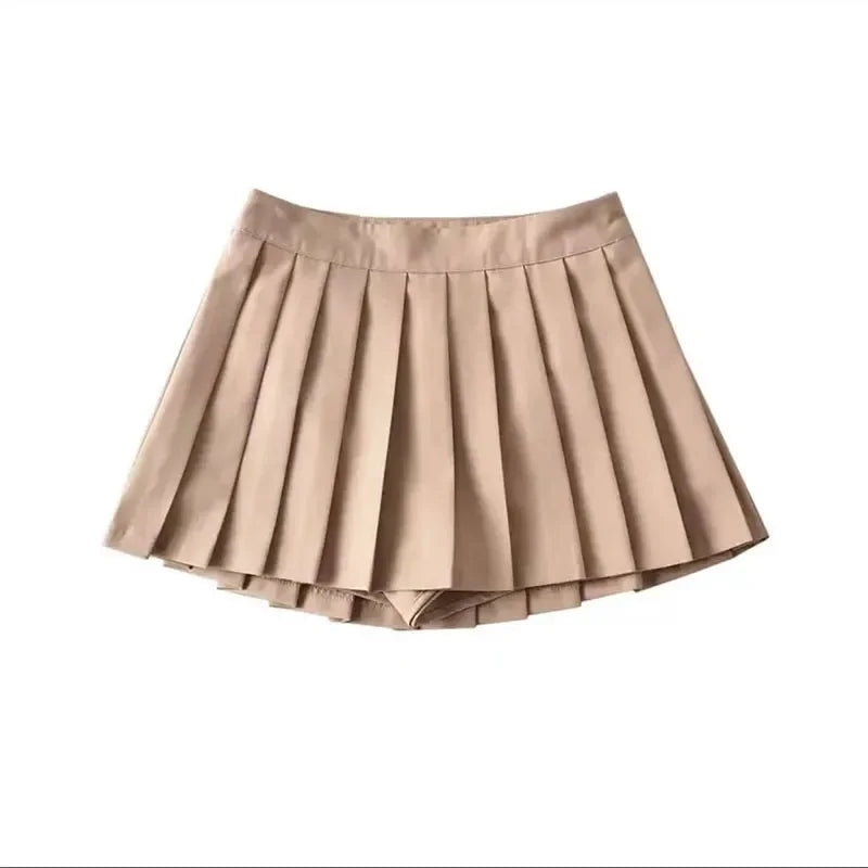 Falda Mini Plisada Mujer 2024 | Falda de Tenis Vintage Cintura Alta