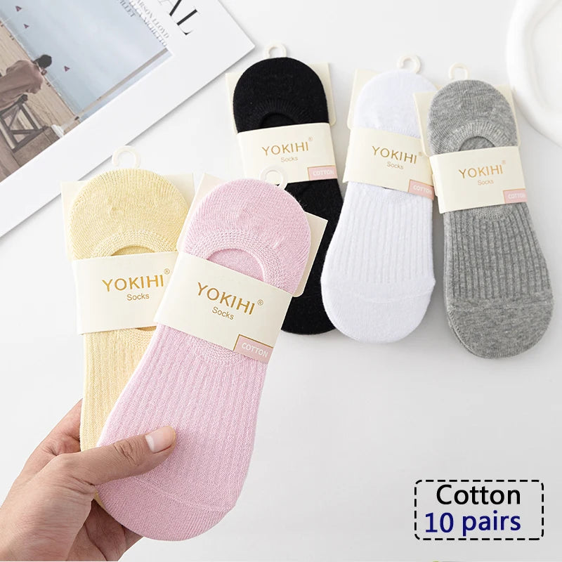 Calcetines Invisibles Unisex | 5/7/10 Pares Antideslizantes y Transpirables para Hombres y Mujeres – Tobilleros de Verano, Anti-olor