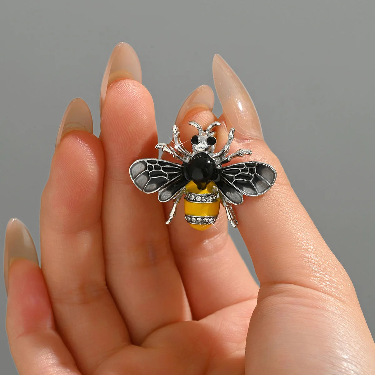 Broche de Abeja con Perla Imitación para Mujer - Joyería Elegante de Moda para Fiesta y Regalo
