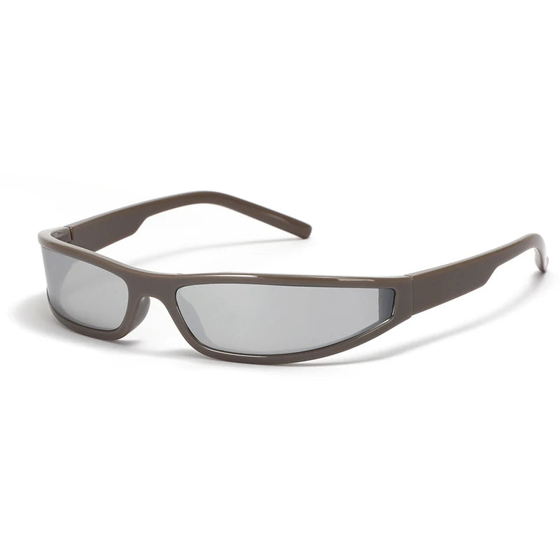 Gafas de Sol Rectangulares Estrechas Mujer – Estilo Y2K Vintage Streetwear UV400
