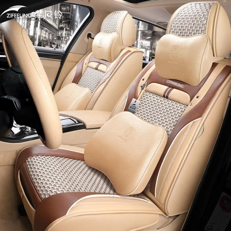 Funda de Asiento Universal 9D para Coche | Protector de Asientos Automotriz Antideslizante y Transpirable