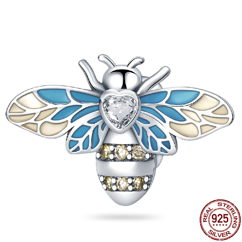 Charm Buho Serie Bee en Plata 925 – Abalorio DIY para Pulseras Originales Mujer
