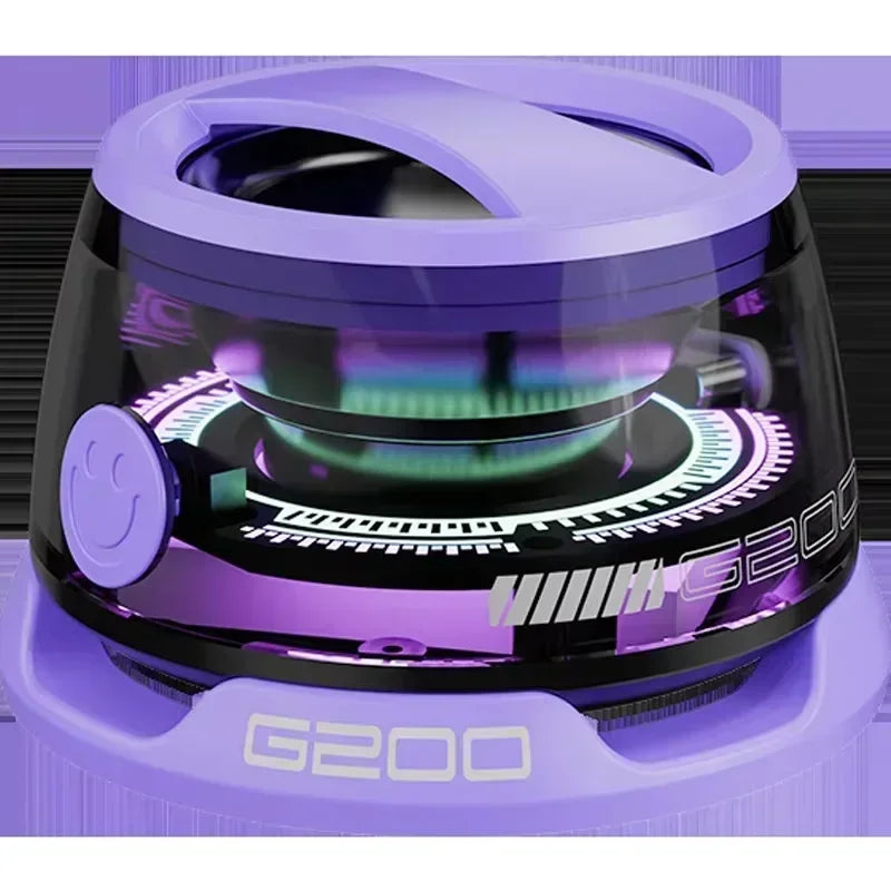 Altavoz Bluetooth Portátil G200 con Luces RGB – Mini Parlante Inalámbrico con Imán, 7H Reproducción, Soporte para Teléfono