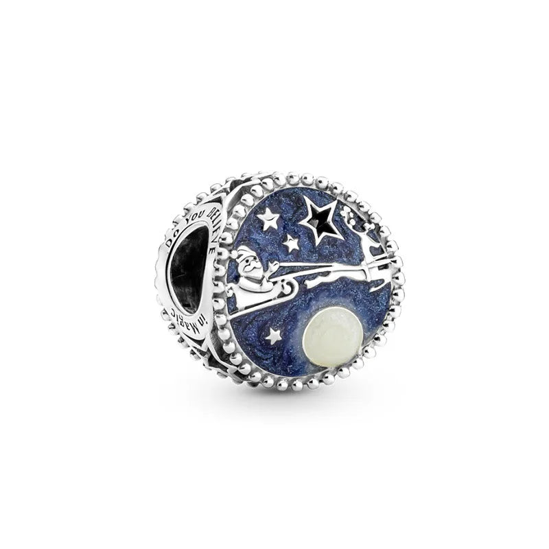 Charm Serie Océano en Plata 925 – Abalorios Tortuga, Cangrejo y Sirena para Pulsera Original Mujer