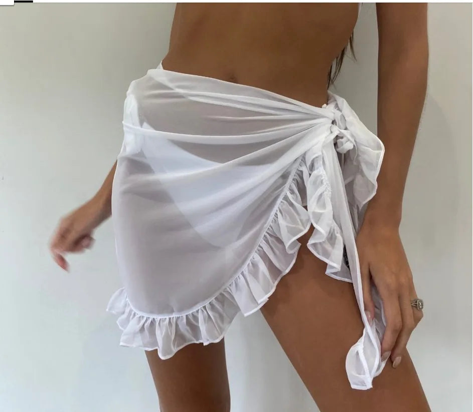 Bestwayclox Falda Short Bikini Cover Up Mujer | Sarong Brasileño Verano