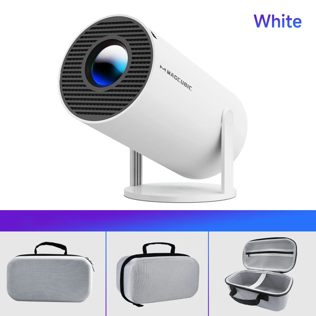 Magcubic HY300 Pro Proyector 4K Android 11 – WiFi6 Dual, 290 ANSI, BT5.0, Cine en Casa y Exteriores