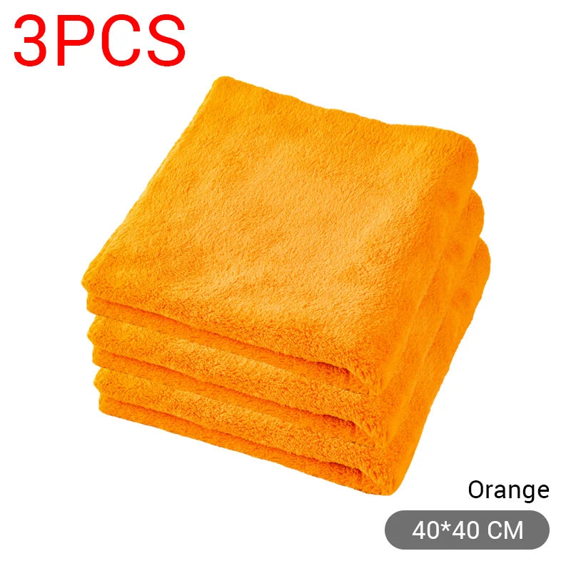 SEAMETAL Toalla de Microfibra 40x40cm para Coche – Paño de Limpieza Grueso, Alta Absorción, Secado y Detallado de Auto