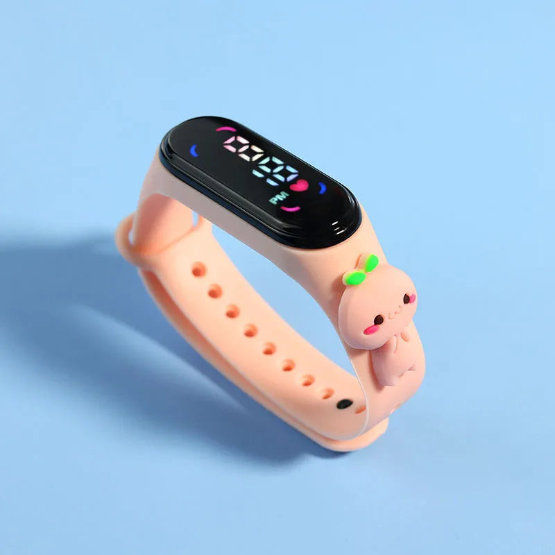 Reloj Infantil LED Deportivo | Pulsera Electrónica de Dibujos Animados para Niños y Niñas Impermeable