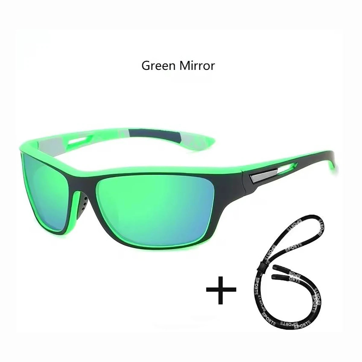 Gafas de Sol Deportivas Polarizadas con Cadena | Unisex Retro UV400 para Ciclismo, Pesca y Escalada