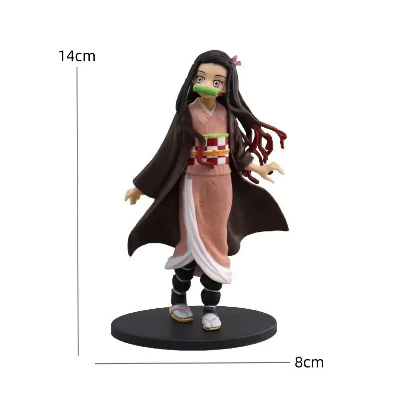 Figura Demon Slayer Anime – Kamado Tanjirou, Zenitsu y Nezuko | Figuras PVC Kimetsu no Yaiba Coleccionables