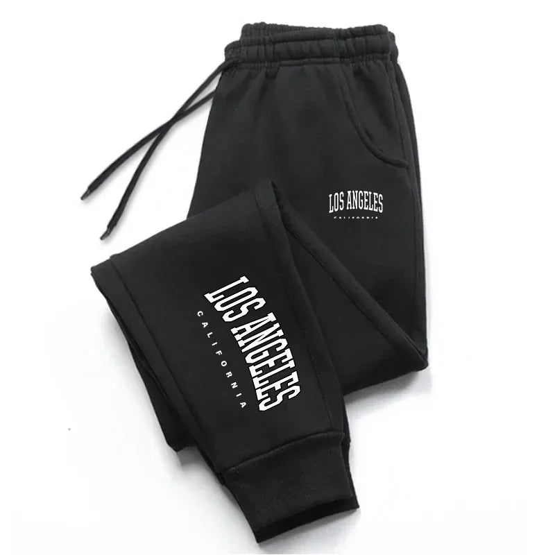 Joggers Unisex Los Ángeles | Pantalón Deportivo Casual con Cintura Elástica Hombre Mujer