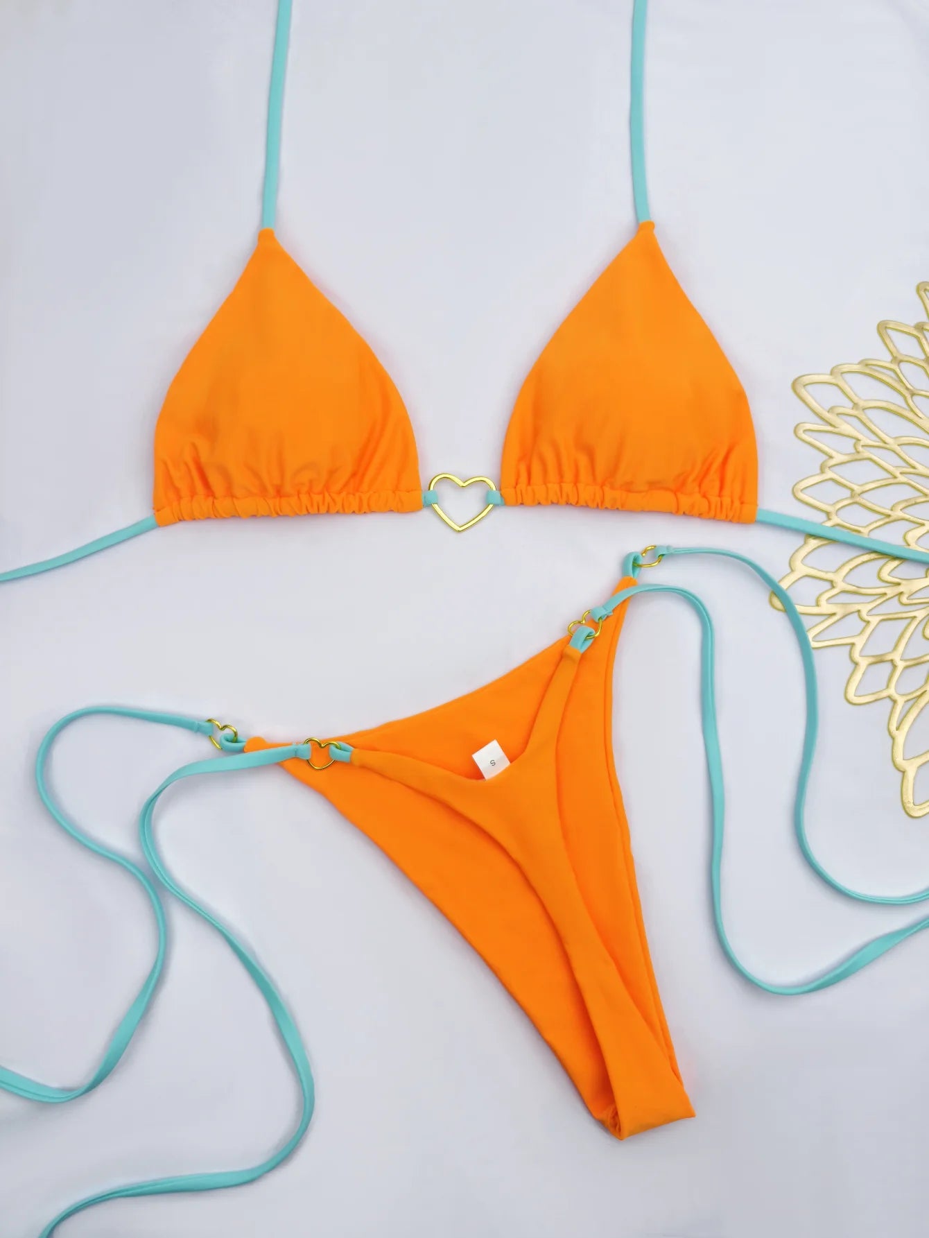 Bikini Blanco Mujer 2025 | Traje de Baño de Cintura Baja con Cordón
