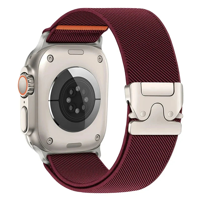 Correa de Nylon Trenzado Elástica para Apple Watch – Compatible Ultra 2, Series 10-6, SE (41mm-49mm)
