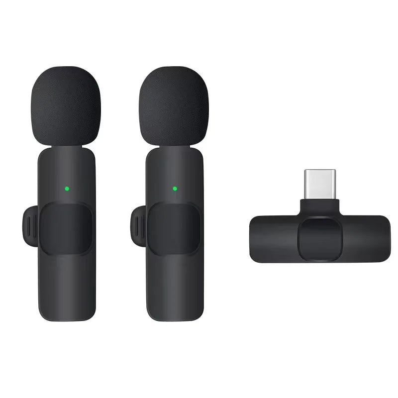 Basix Micrófono Lavalier Inalámbrico 2.4G | Mini Micrófono Portátil para iPhone, Android, Grabación, Streaming y Entrevistas