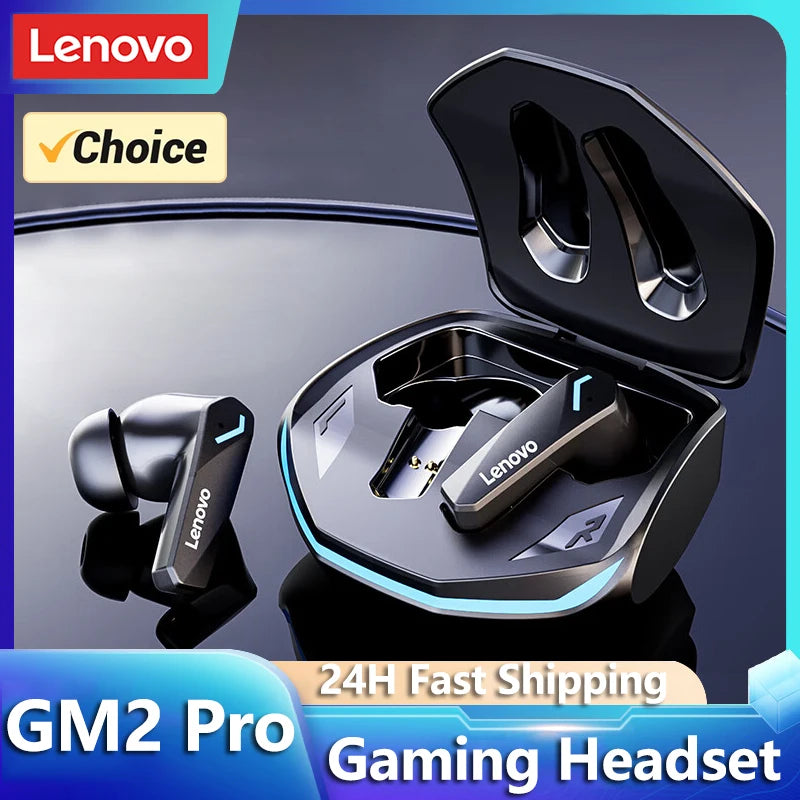 Lenovo GM2 Pro – Auriculares Bluetooth 5.3 In-Ear Gaming Low Latency con Micrófono y Cancelación de Ruido
