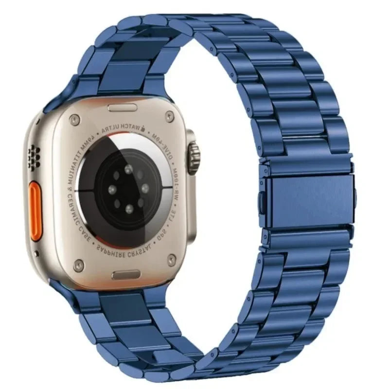 Correa de Acero Inoxidable para Apple Watch | Pulsera Metálica Ajustable 38/40/41mm - 42/44/45mm - Ultra 49mm | Compatible con Series SE/3/4/5/6/7/8