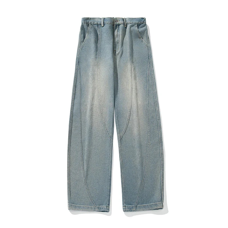 TFETTERS Jeans Baggy Hombre | Pantalones Vaqueros Oversize Vintage Wide Leg Primavera Verano 2025 Streetwear