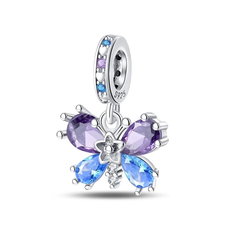 Charm Mariposa Plata 925 | Serie Compatibles Pandora Pulseras 3mm