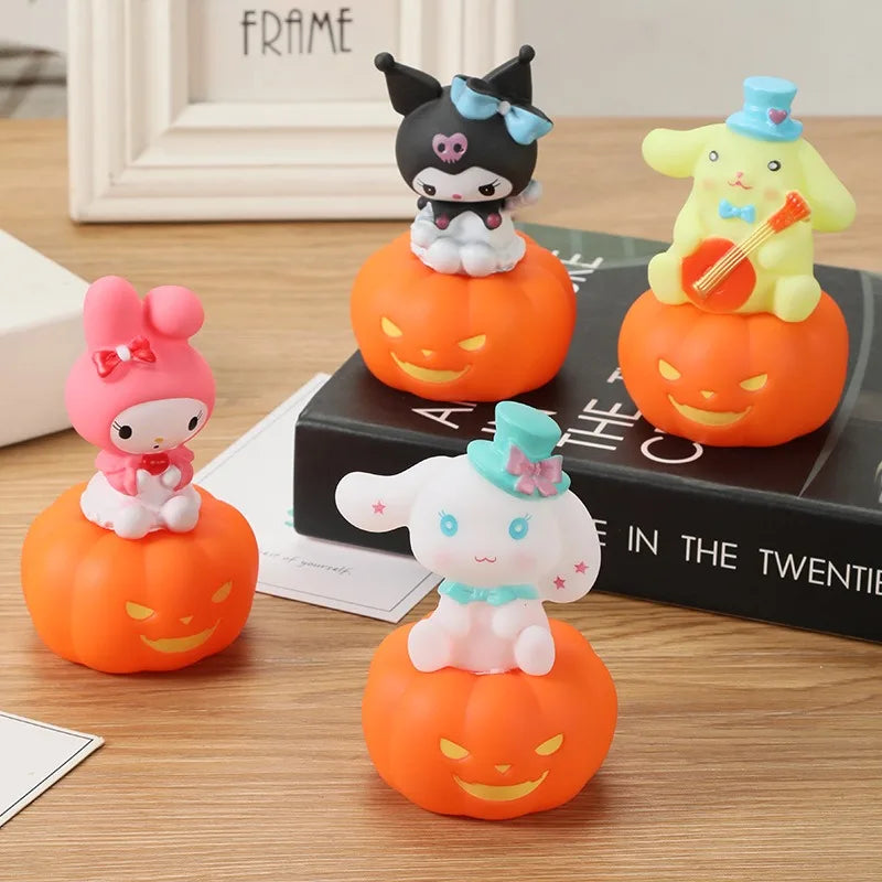 Lámpara de Noche Kawaii Sanrio – Kuromi, Cinnamoroll, Pochacco | Luz de Mesa Decorativa Enamel Cloud