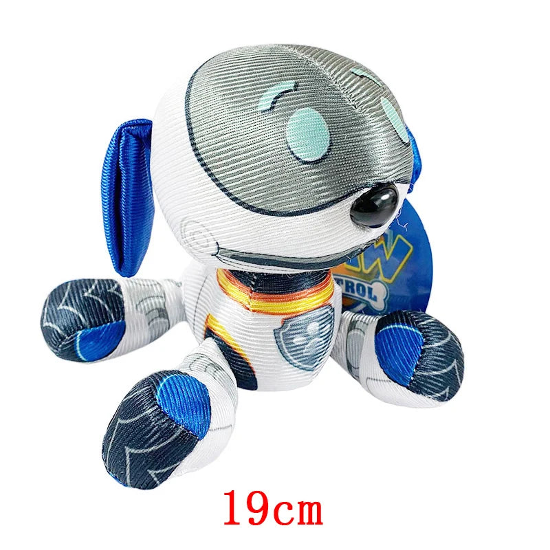 Peluche Perro Patrulla Canina 19cm – Muñeco Chase Rock de Dibujos Animados, Figura Infantil de Regalo Navidad