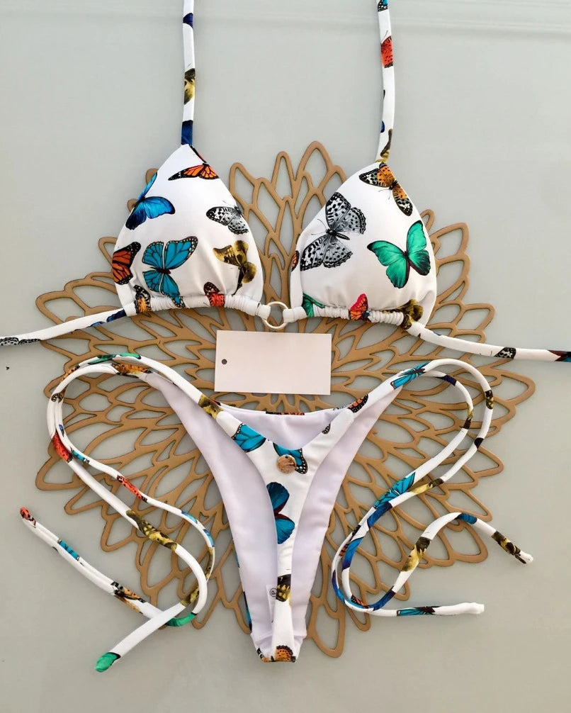 Bikini Mujer Leopardo Sexy | Traje de Baño Tanga Swimwear Playa Verano