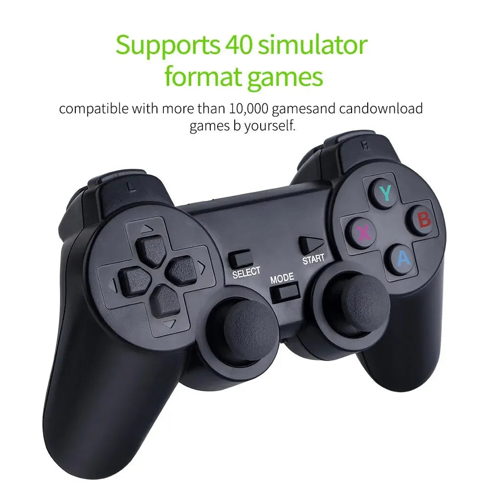 Consola retro portátil M8 64G – 10000+ juegos, controlador inalámbrico, HDMI y multijugador