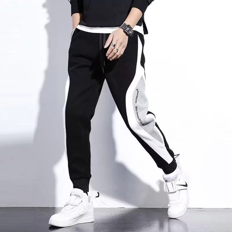 Pantalón Jogger Hombre Negro | Moda Hip Hop Casual con Cintura Elástica – Streetwear Deportivo