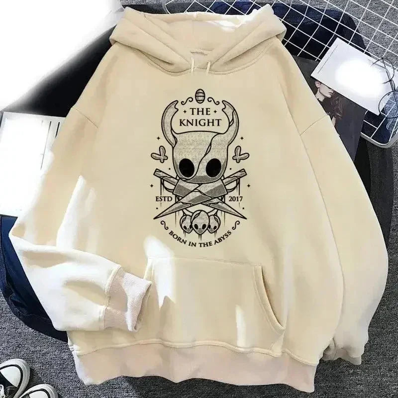 Hoodie Hollow Knight 2025 – Sudadera Ulzzang Corea Estilo Grunge Y2K Unisex con Estampado Streetwear