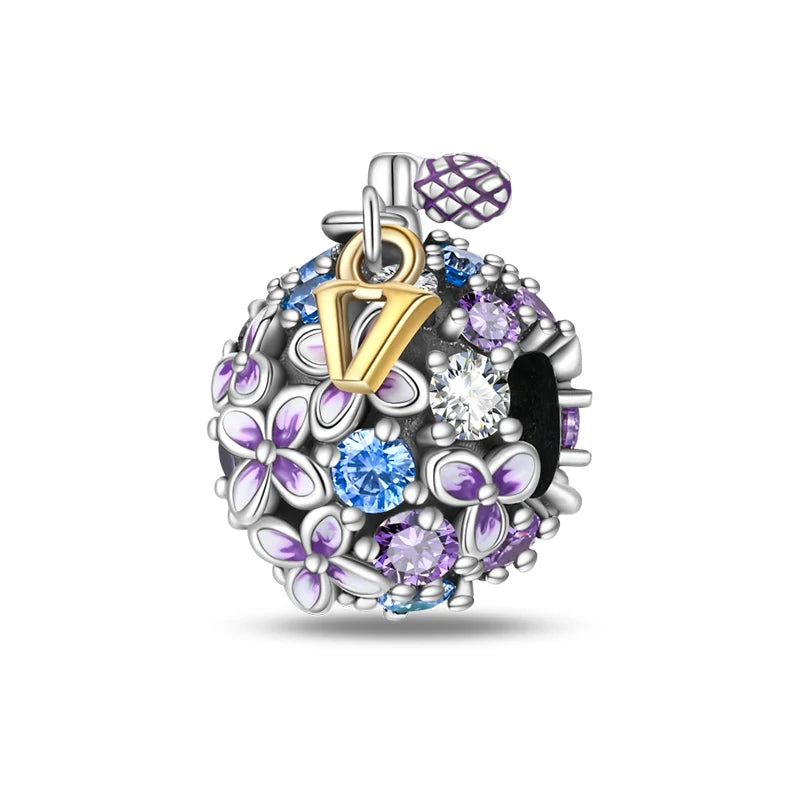 Charm Botella de Perfume en Plata 925 con Corona Rosa – Abalorio Romántico para Pulseras Tipo Qikaola, Regalo San Valentín