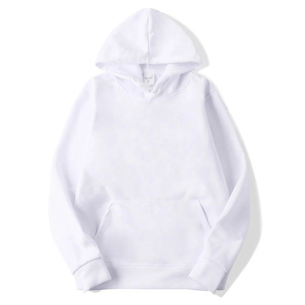 Hoodie Básico de Felpa – Sudadera con Capucha Unisex, Económica y Versátil para Hombre