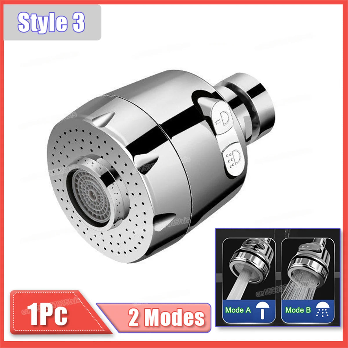 Extensor de Grifo 360° con 2/3 Modos de Agua | Boquilla Rotatoria Universal para Cocina y Baño | Ahorro de Agua