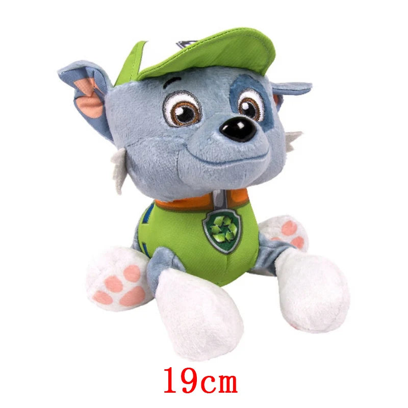 Peluche Perro Patrulla Canina 19cm – Muñeco Chase Rock de Dibujos Animados, Figura Infantil de Regalo Navidad