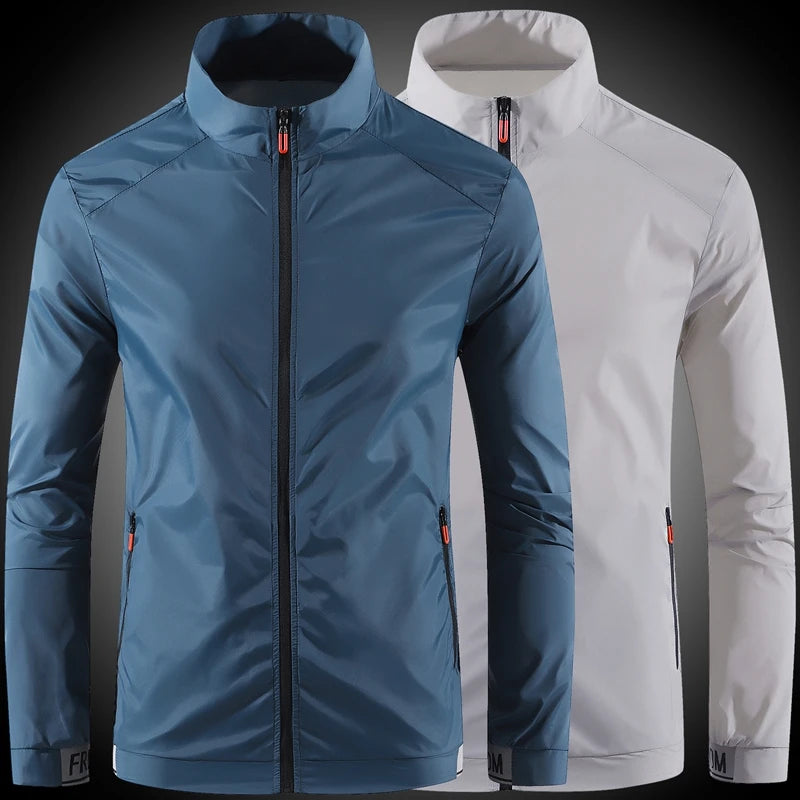 Chaqueta Ultrafina de Verano para Hombre – Ropa de Protección Solar Transpirable en Seda Helada, Resistente a Rayos UV, Estilo Casual y a la Moda