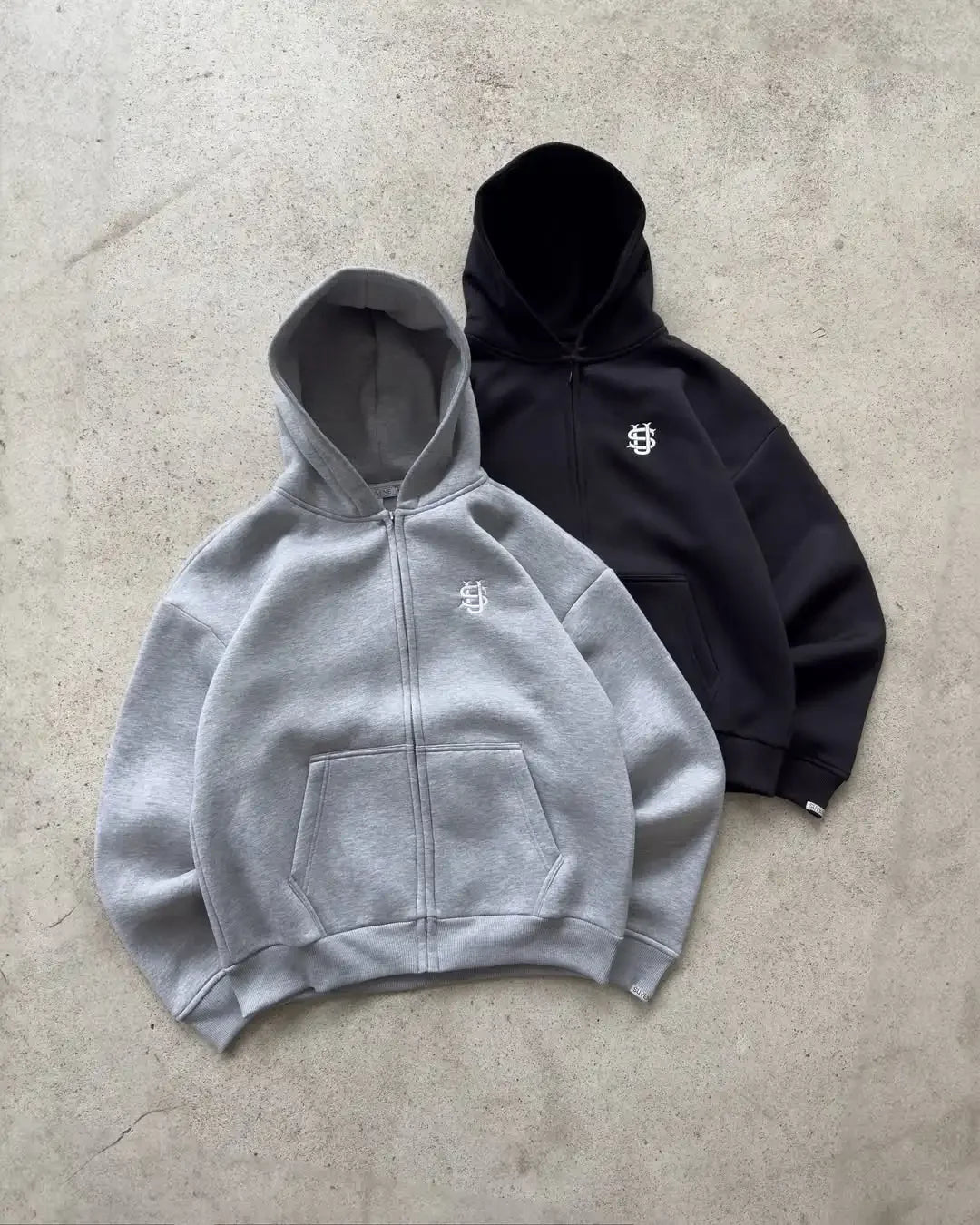 Conjunto Hoodie y Pantalones Y2K con Cremallera – Sudadera Oversize con Bordado de Letras Unisex, Moda Harajuku Retro 2 Piezas
