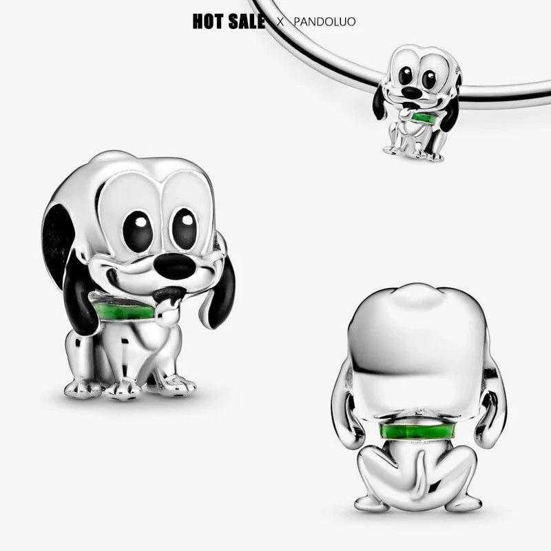 Collar, Aretes y Charm Disney Stitch | Compatible Pandora Pulsera Mujer DIY