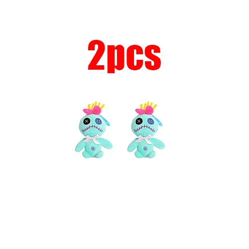 Peluche Stitch Disney 4/8 Pulgadas – Muñeco de Peluche Azul/Rosa | Juguete Anime Lilo & Stitch Regalo para Niños
