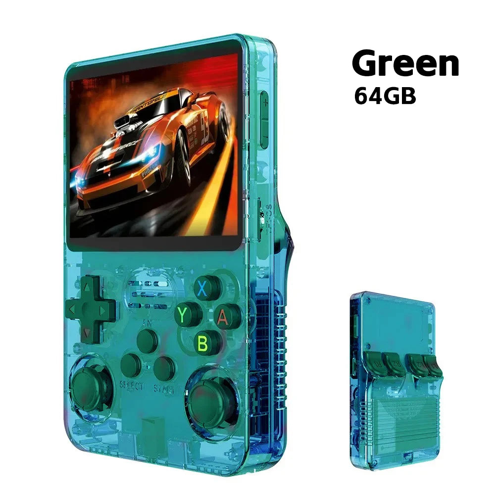 R36S Retro Handheld Game Console – Consola Portátil Linux 3.5” IPS con 64GB y 15000+ Juegos
