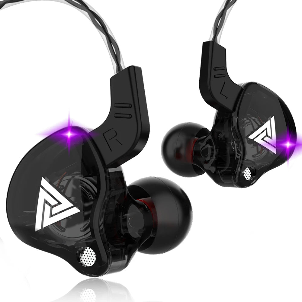 Auriculares In-Ear QKZ AK6 Originales | 6 Unidades Dinámicas con Micrófono, Sonido HIFI Estéreo y Subwoofer Deportivo
