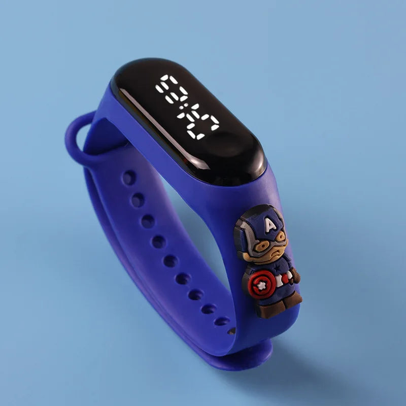 Reloj Infantil LED Deportivo | Pulsera Electrónica de Dibujos Animados para Niños y Niñas Impermeable