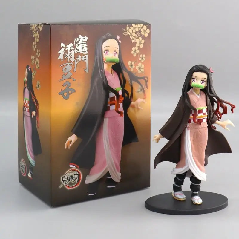 Figura Demon Slayer Anime – Kamado Tanjirou, Zenitsu y Nezuko | Figuras PVC Kimetsu no Yaiba Coleccionables