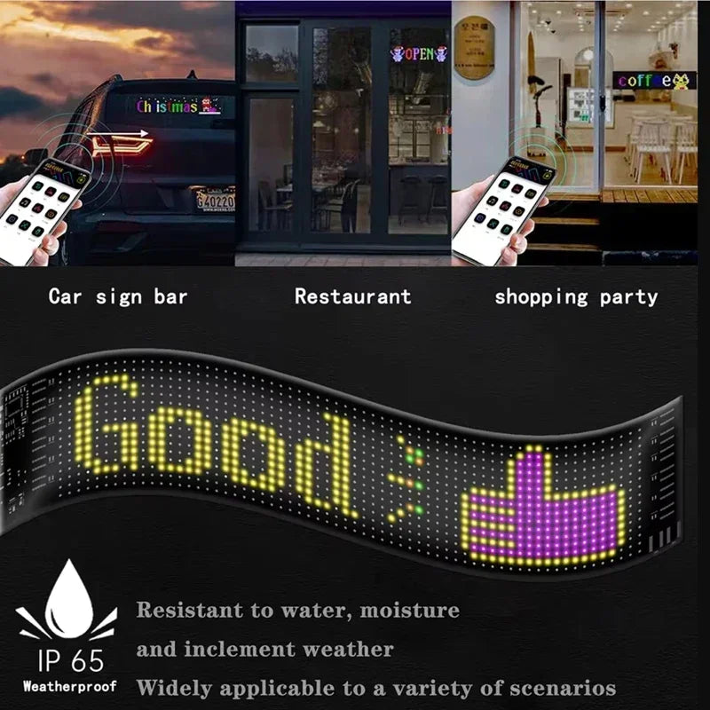 Ojos LED para Camión y Coche Demon Eyes – Pantalla LED Flexible Programable APP Control DIY