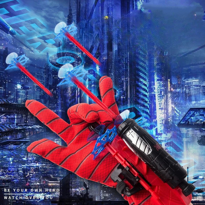 Lanzador Spider-Man Disney – Pistola Rotatoria con Balas Suaves y Ventosas | Juguete de Acción para Niños Regalo de Cumpleaños
