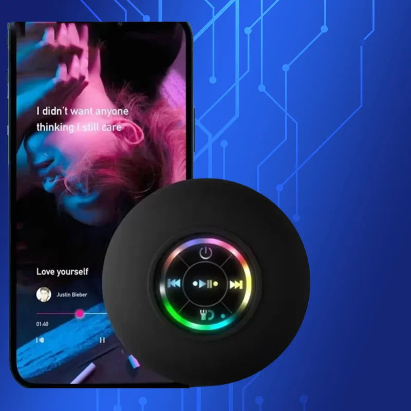 Mini Altavoz Bluetooth Portátil Impermeable con Ventosa | Parlante Estéreo Inalámbrico IPX4 para Baño, Ducha, Cocina y Deporte