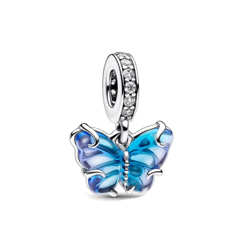 Charm Serie Océano en Plata 925 – Abalorios Tortuga, Cangrejo y Sirena para Pulsera Original Mujer