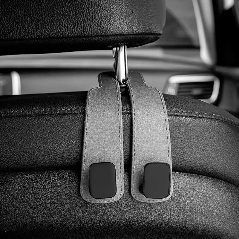 Ganchos ReposaCabezas para Coche – Organizador de Asiento Trasero | Soporte para Bolsos, Mochilas y Compras