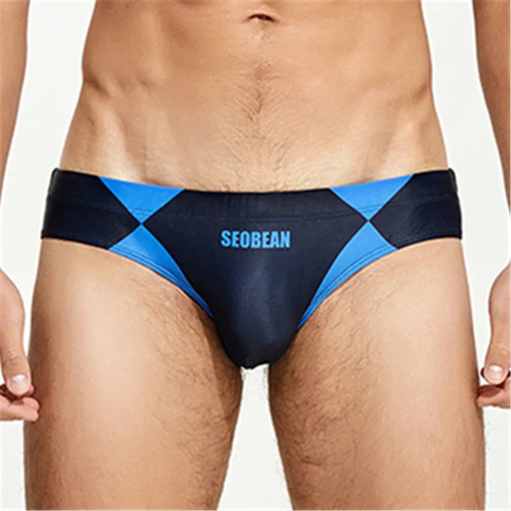 Pantaloneta de Baño para Hombre – Bóxer Sexy de Cintura Baja en Nylon, Secado Rápido para Playa, Natación y Surf