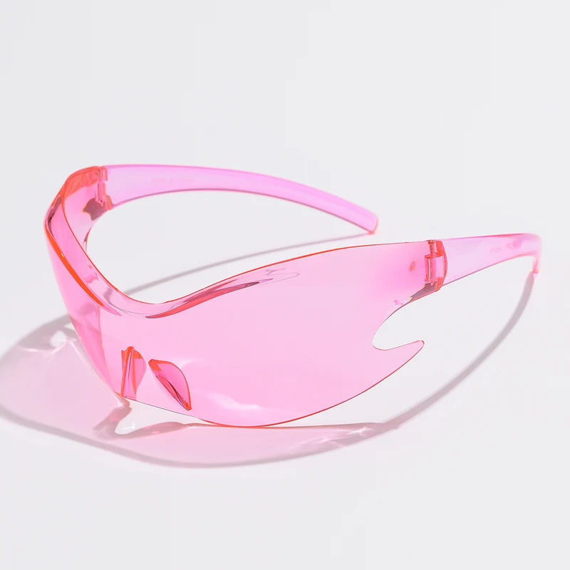 Gafas de Sol Deportivas Y2K Unisex | Estilo Punk de Lujo Una Pieza UV400 Hip Hop Ciclismo