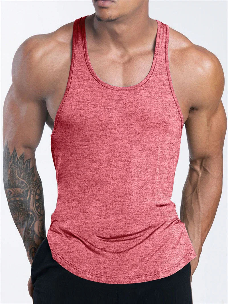 Tank Top Deportivo para Hombre – Fitness, Gym, Running y Basketball, Verano, Secado Rápido, Transpirable y Corte Loose